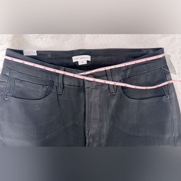 NWT Good American Coated Straight Leg Jeans, Size 15 (32 inch waist) - Picture 8 of 14